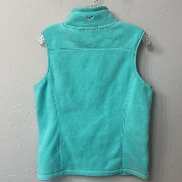 Vineyard Vines blue/ green fleece vest size small - Picture 9 of 9